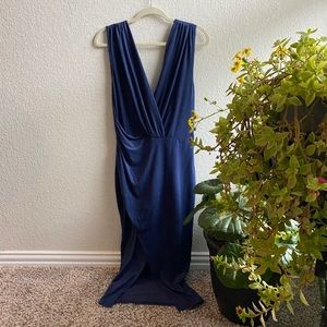 Faux Suede Max Dress